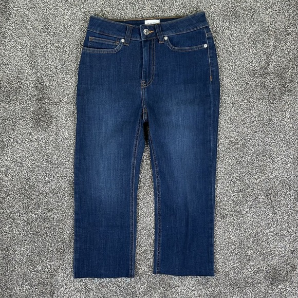7Diamonds Denim - NEW 7Diamonds Coco Mid-Rise Capri Jeans Womens 26 Blue Denim‎ Stretch Casual